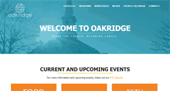 Desktop Screenshot of oakridgebiblechapel.org