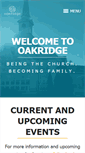Mobile Screenshot of oakridgebiblechapel.org